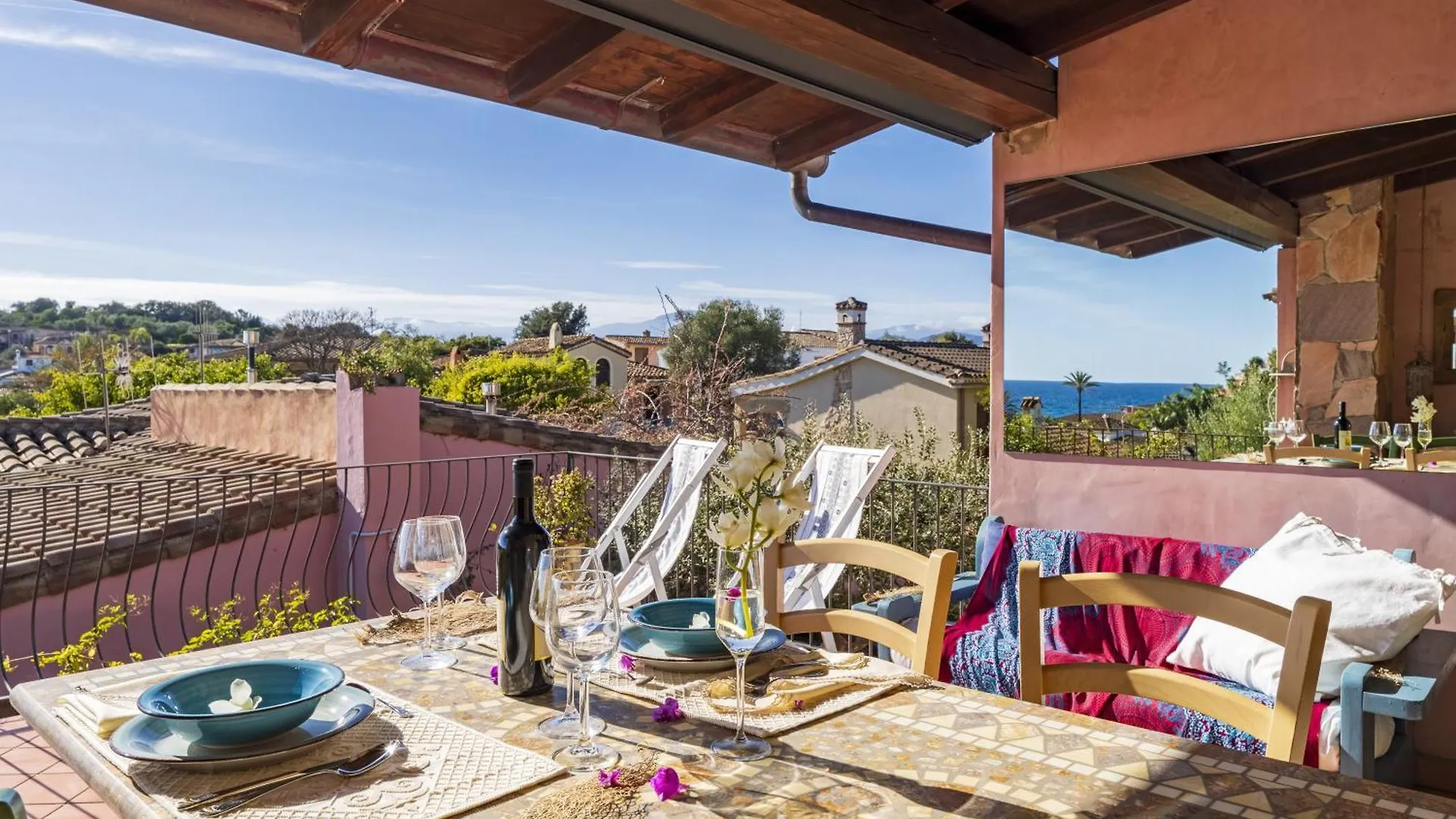 Villa Cara House Vista Mare Àrbatax Italia